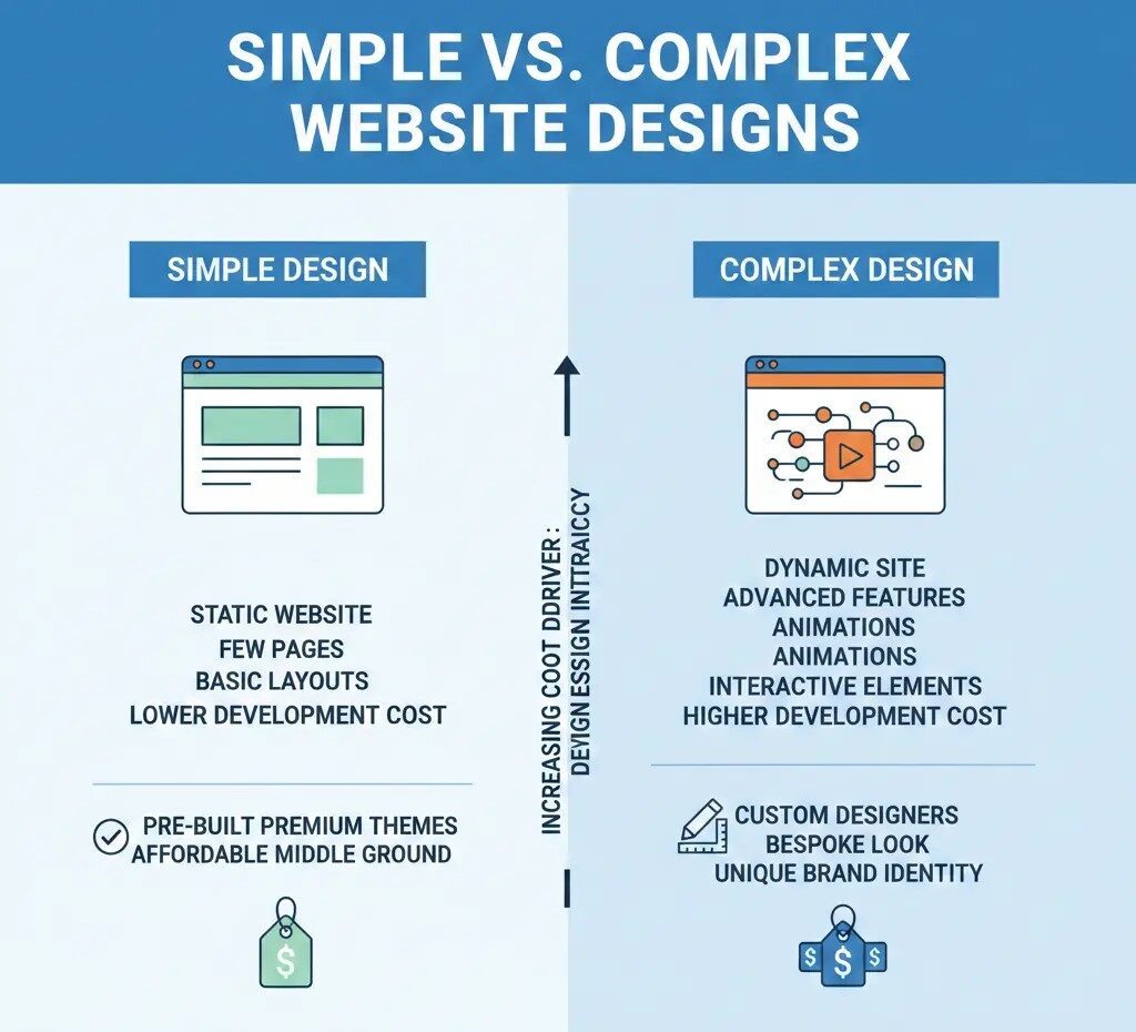 Simple vs Complex Website Designs