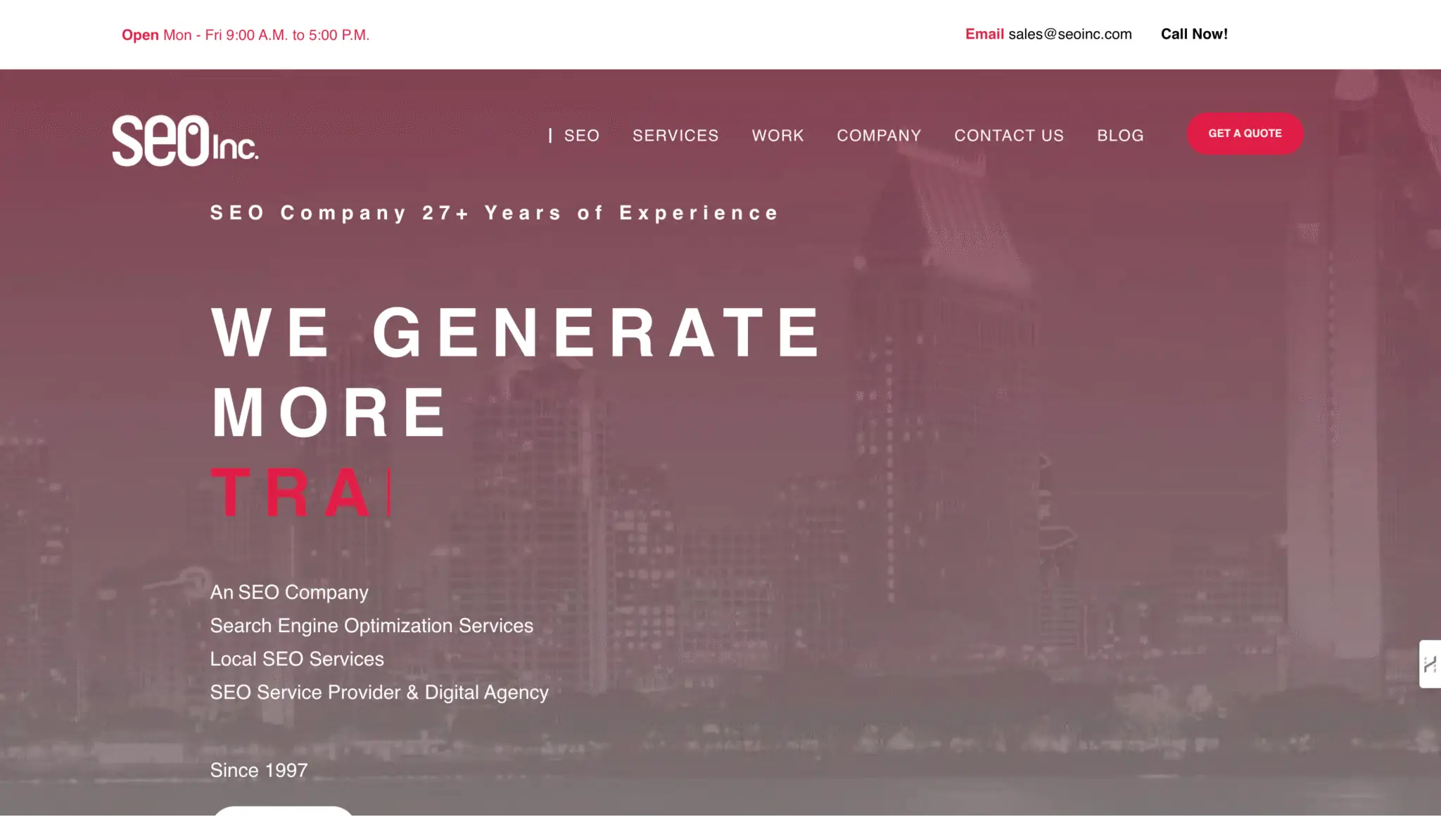 SEO Inc's Website