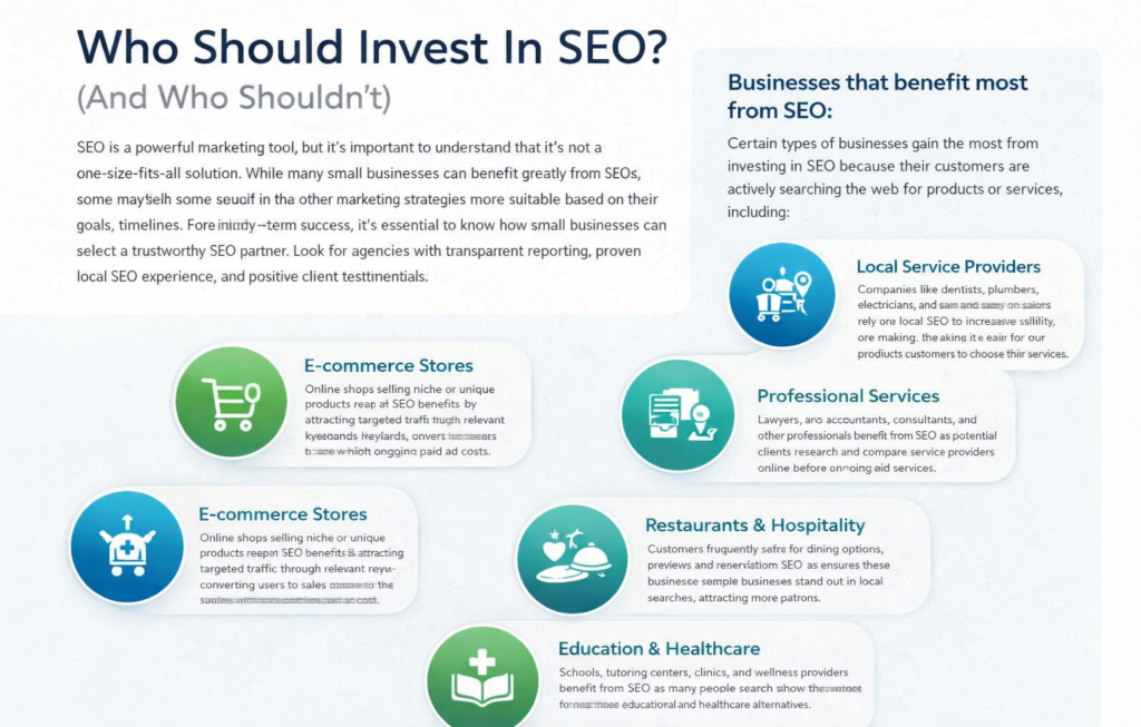 Who Should Invest In SEO Infographic