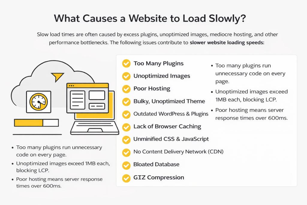 Common Causes Of Slow WordPress Website Speed