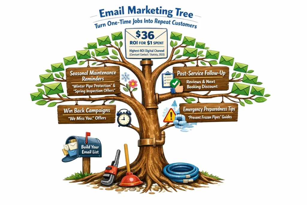 Email Campaign Tree For Plumbing Growth