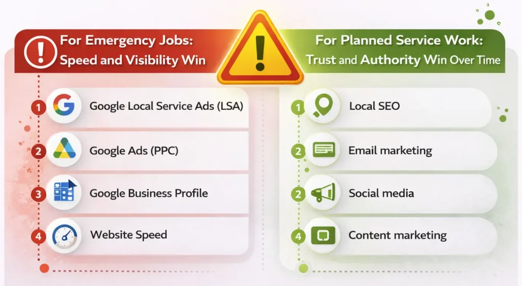 Emergency vs Planned Service Strategy Breakdown for Plumbers