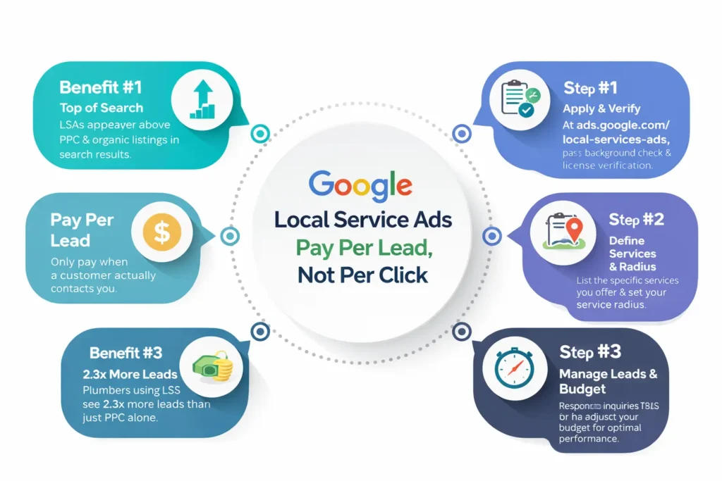 Google Local Service Ads Pay Per Lead Infographic