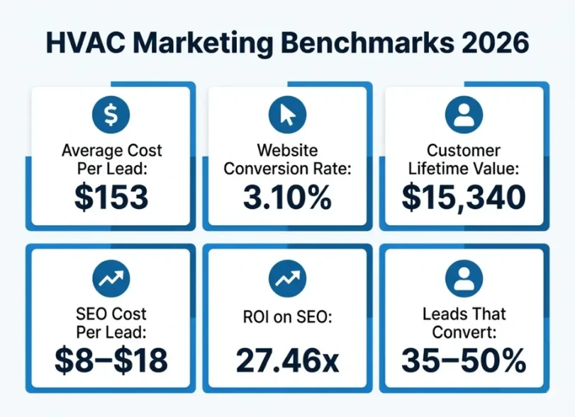 HVAC Marketing Benchmarks 2026