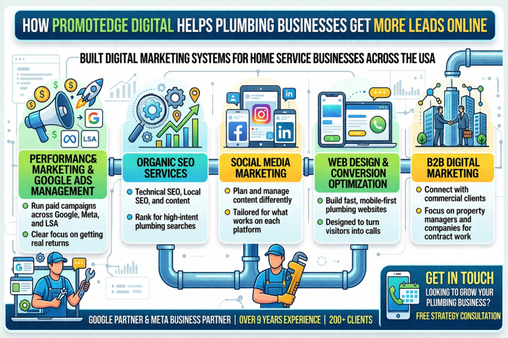 Plumbing Digital Marketing Infographic