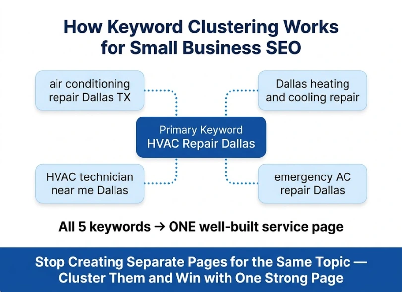 How keyword clustering works for small business SEO