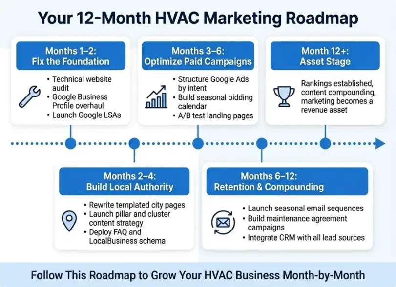 Your 12 month HVAC marketing roadmap
