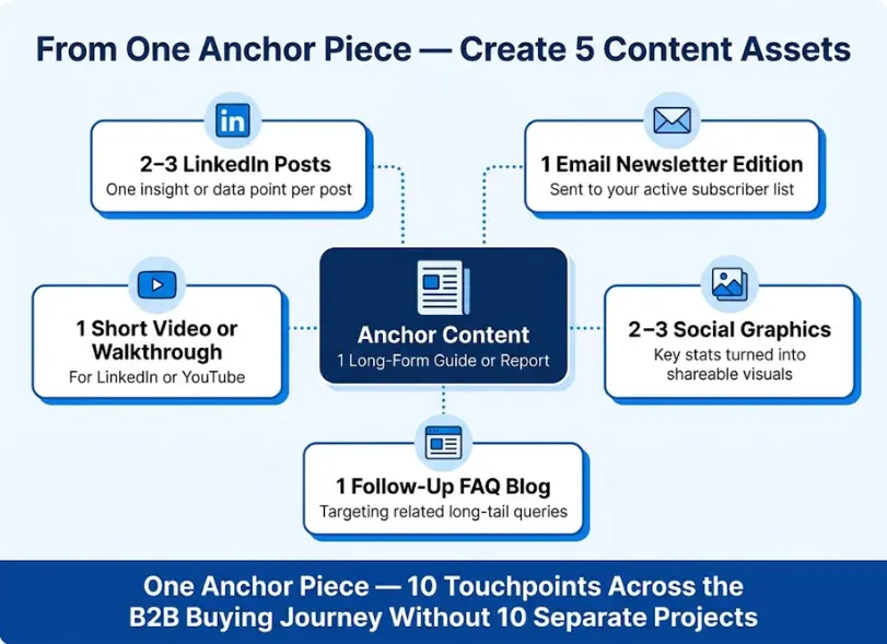 From One Anchor Piece — Create 5 Content Assets