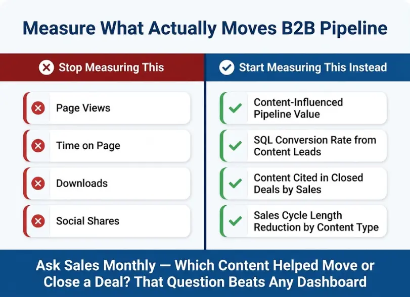 Measure What Actually Moves B2B Pipeline