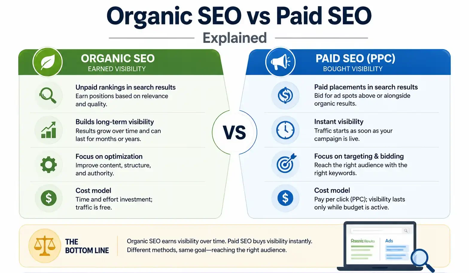 Organic SEO Vs Paid SEO